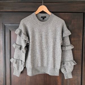 J.Crew Ruffle Sleeve Sweater